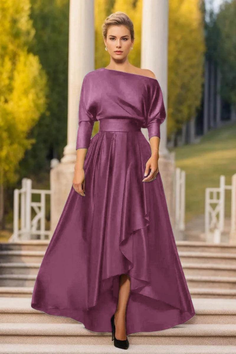 A Line One Shoulder Asymmetrical Mother Dresses CM0374