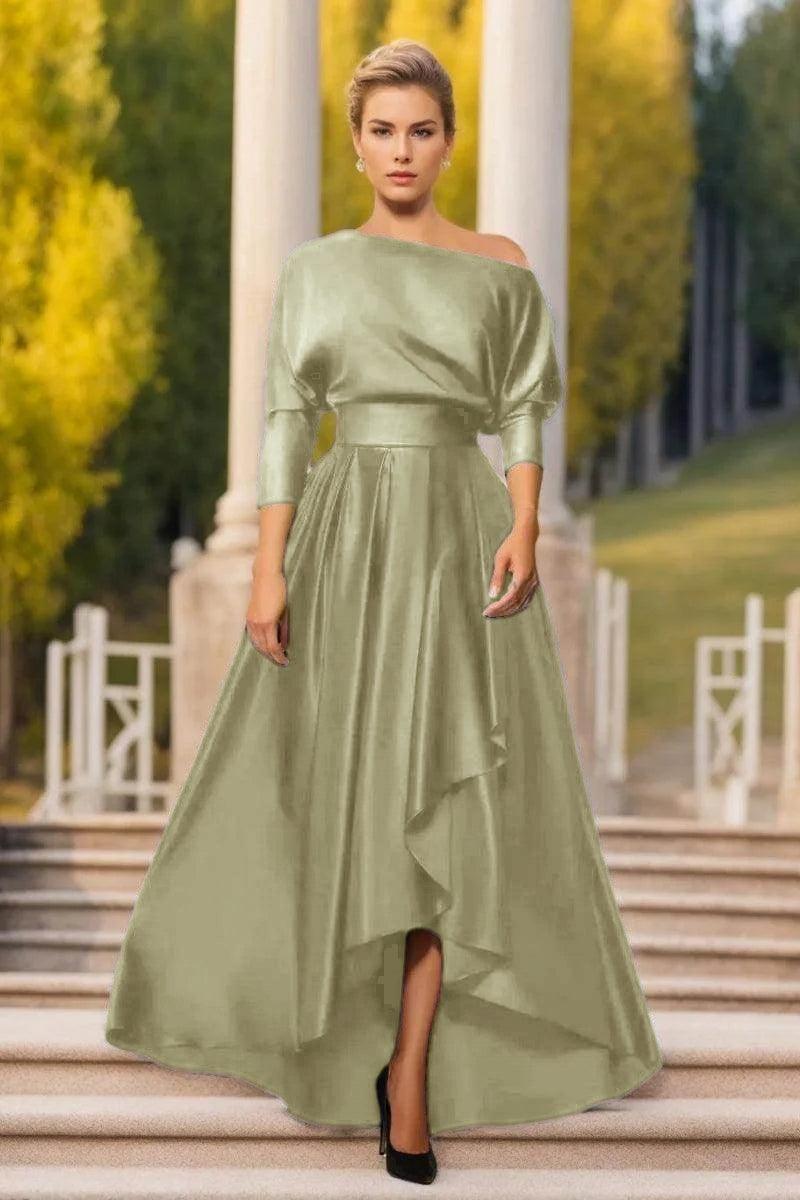 A Line One Shoulder Asymmetrical Mother Dresses CM0374