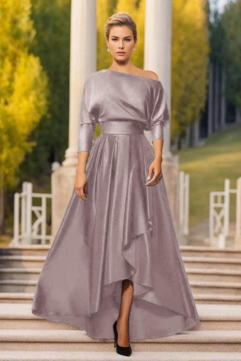 A Line One Shoulder Asymmetrical Mother Dresses CM0374
