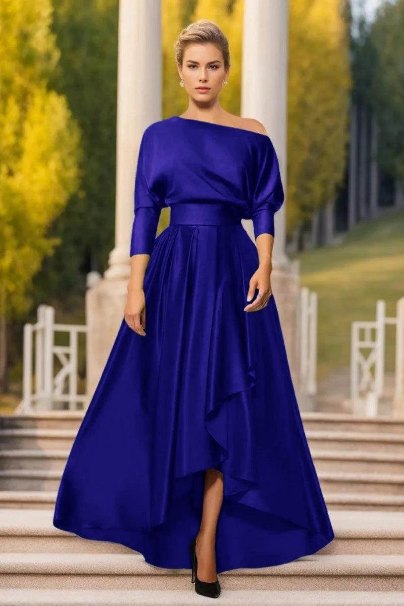 A Line One Shoulder Asymmetrical Mother Dresses CM0374