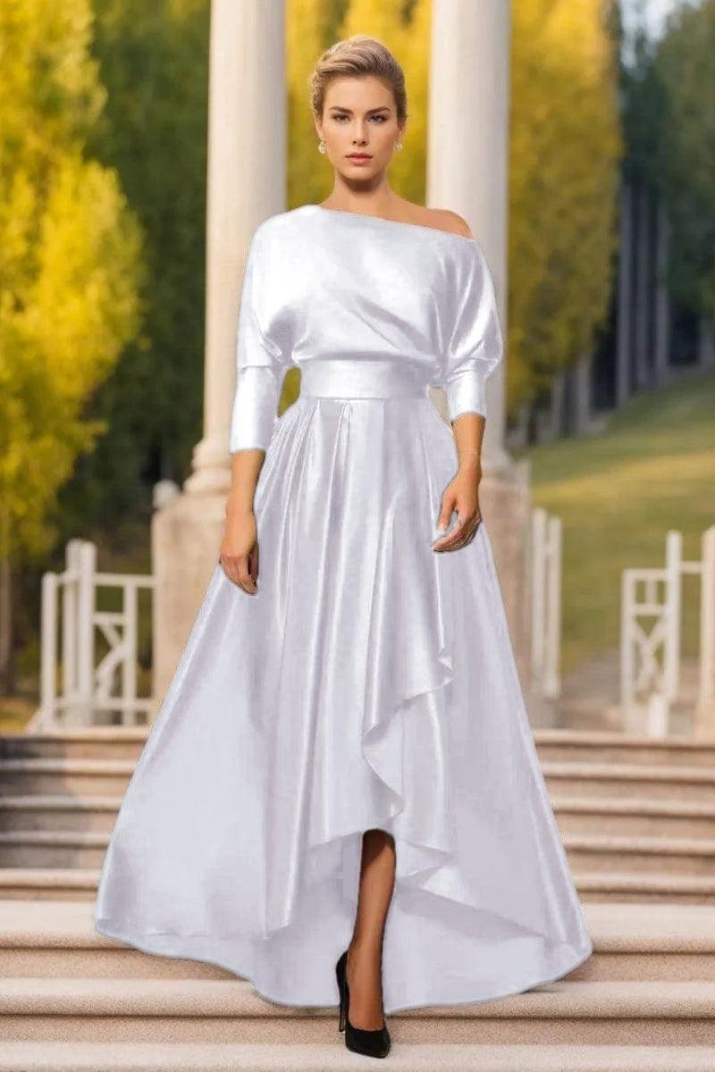 A Line One Shoulder Asymmetrical Mother Dresses CM0374