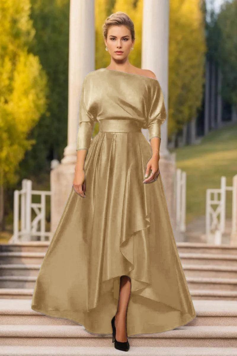 A Line One Shoulder Asymmetrical Mother Dresses CM0374