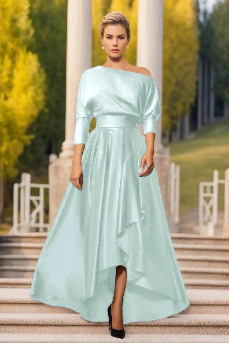 A Line One Shoulder Asymmetrical Mother Dresses CM0374