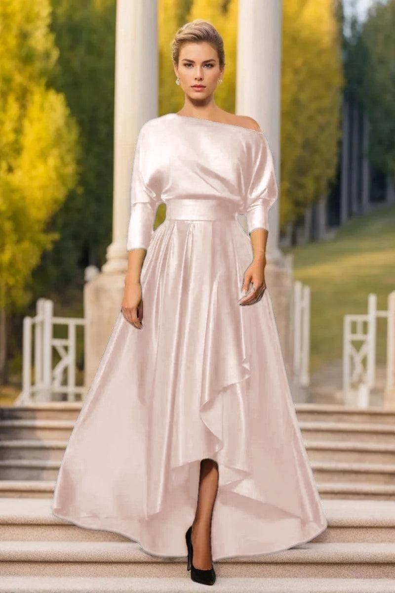 A Line One Shoulder Asymmetrical Mother Dresses CM0374