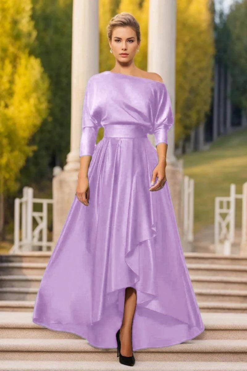 A Line One Shoulder Asymmetrical Mother Dresses CM0374