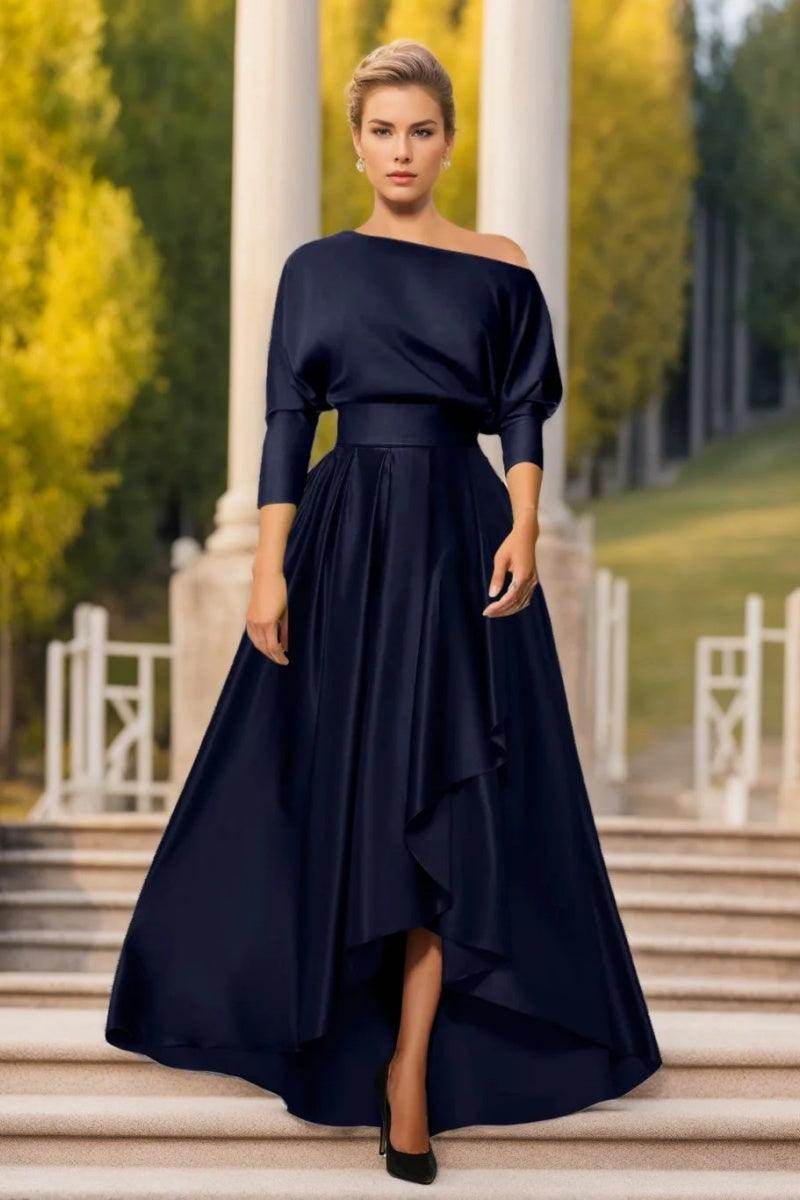 A Line One Shoulder Asymmetrical Mother Dresses CM0374