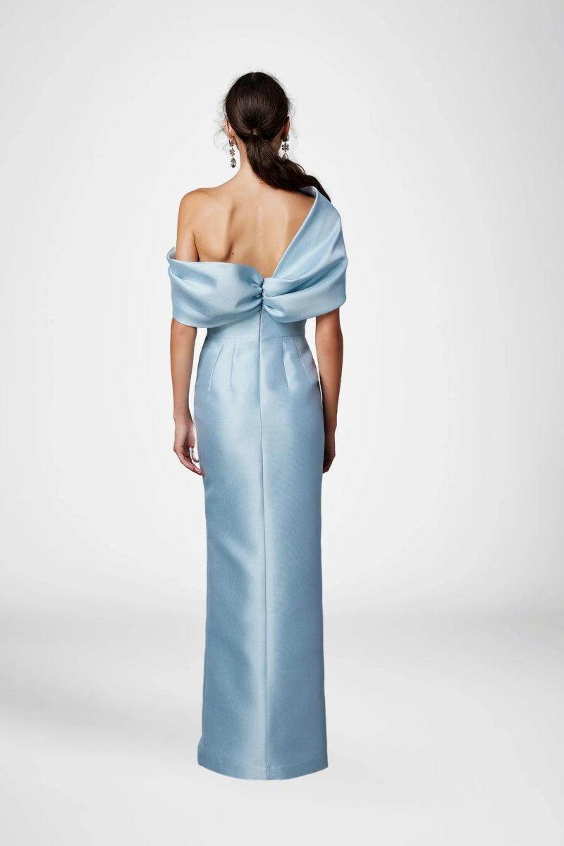 Sheath Column Half Sleeves Floor Length Mother Dresses CM0376