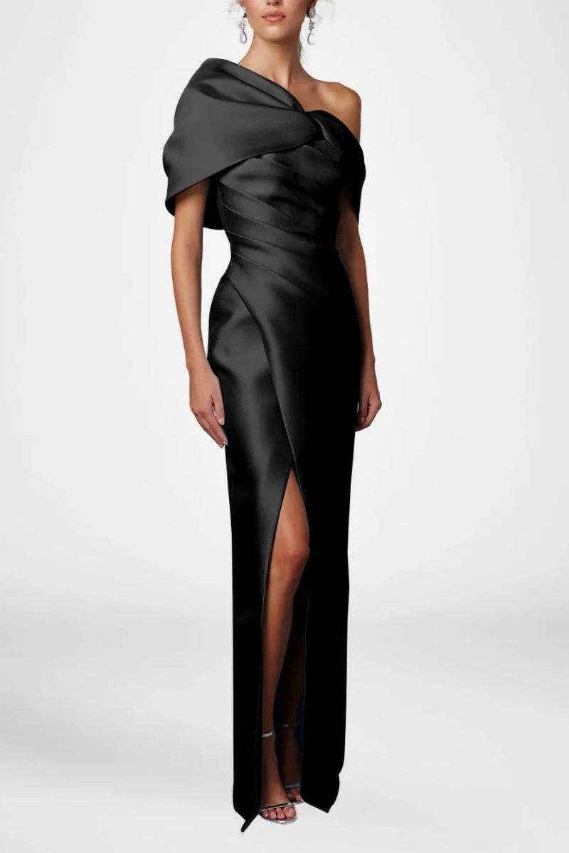 Sheath Column Half Sleeves Floor Length Mother Dresses CM0376