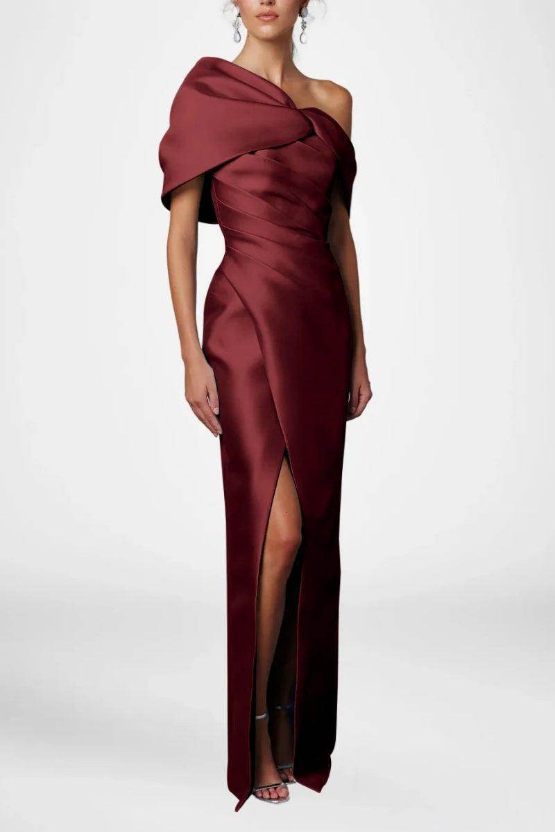 Sheath Column Half Sleeves Floor Length Mother Dresses CM0376