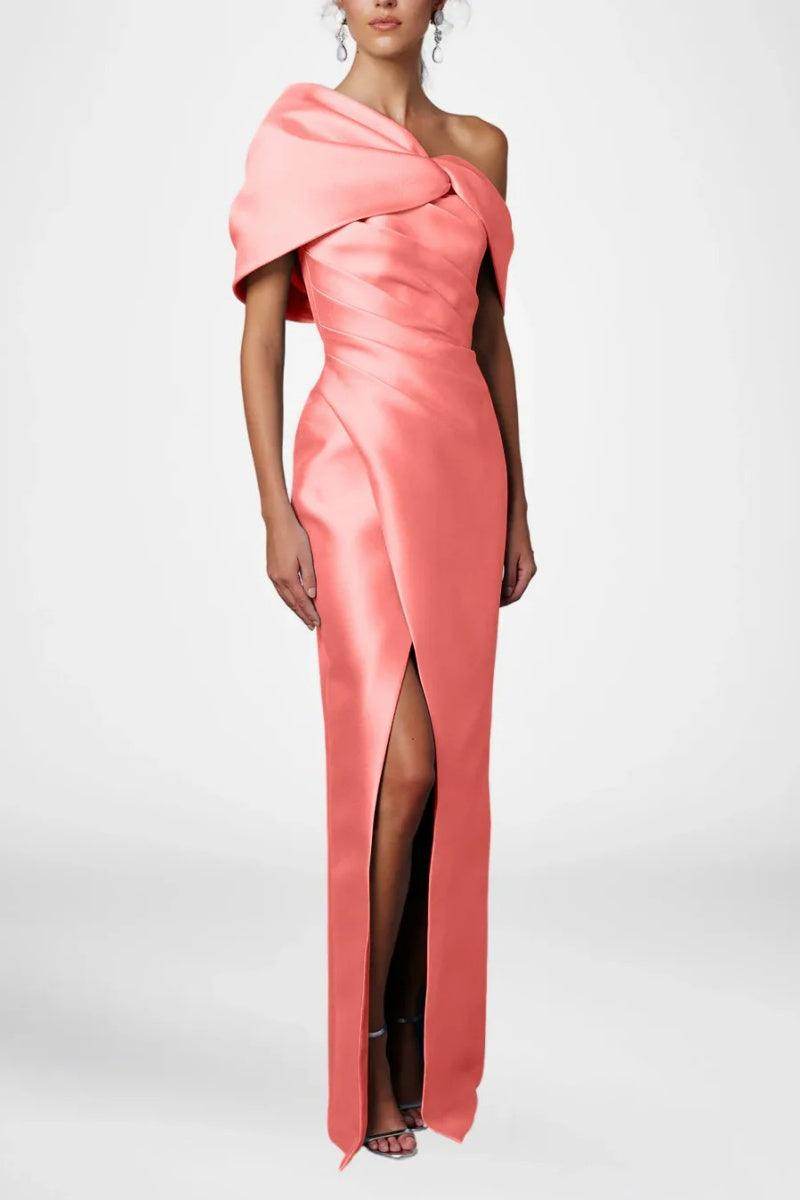 Sheath Column Half Sleeves Floor Length Mother Dresses CM0376