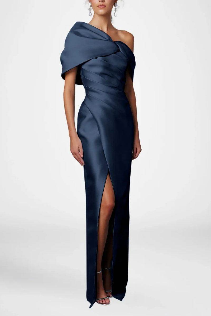 Sheath Column Half Sleeves Floor Length Mother Dresses CM0376