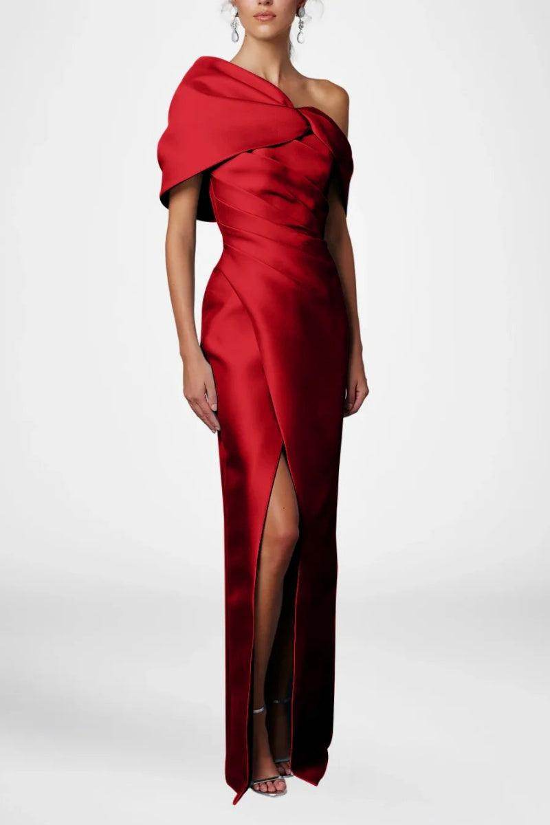 Sheath Column Half Sleeves Floor Length Mother Dresses CM0376