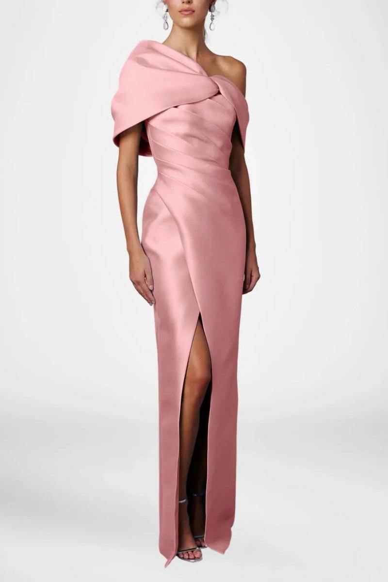 Sheath Column Half Sleeves Floor Length Mother Dresses CM0376