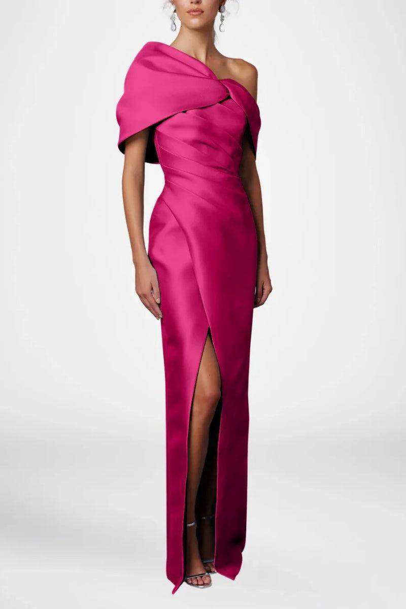 Sheath Column Half Sleeves Floor Length Mother Dresses CM0376