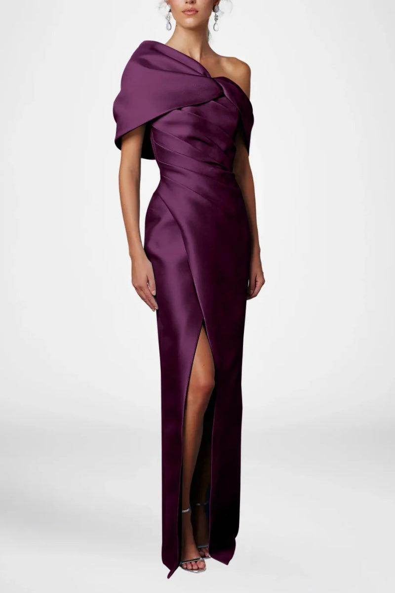 Sheath Column Half Sleeves Floor Length Mother Dresses CM0376