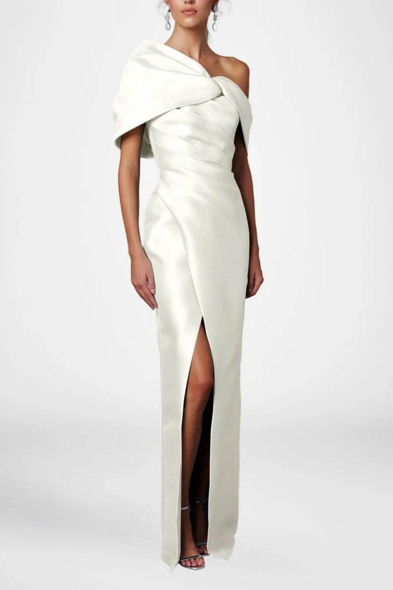 Sheath Column Half Sleeves Floor Length Mother Dresses CM0376