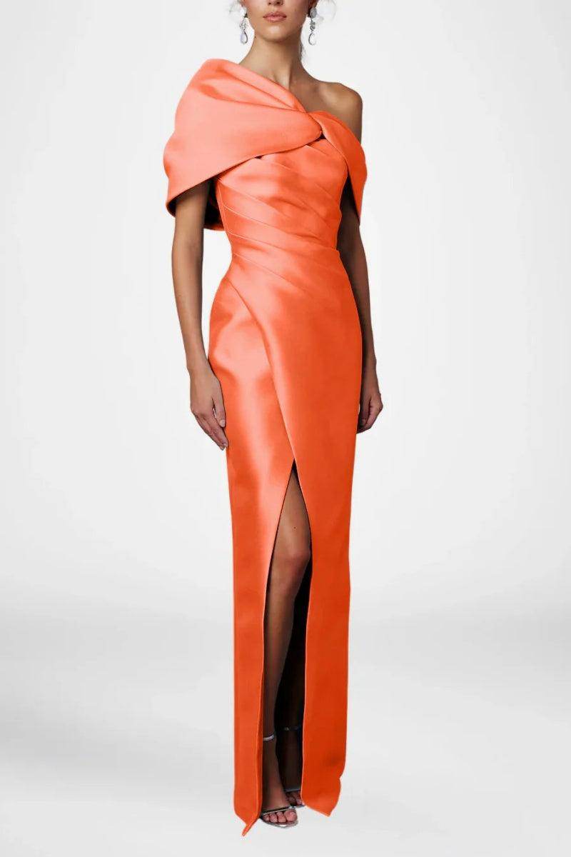 Sheath Column Half Sleeves Floor Length Mother Dresses CM0376