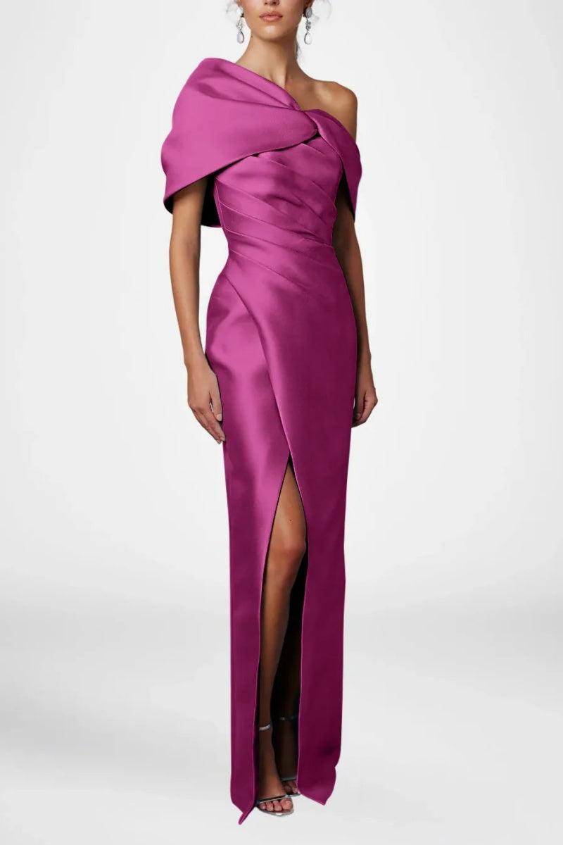 Sheath Column Half Sleeves Floor Length Mother Dresses CM0376