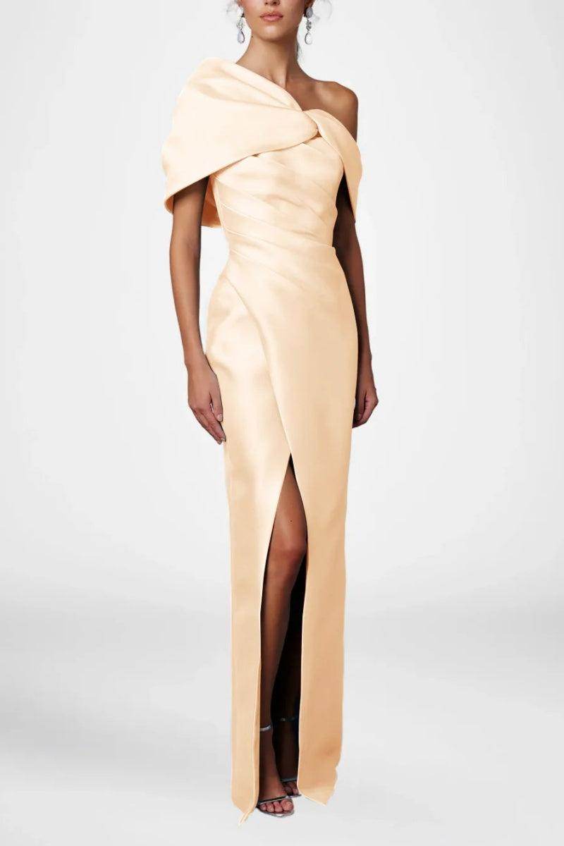Sheath Column Half Sleeves Floor Length Mother Dresses CM0376