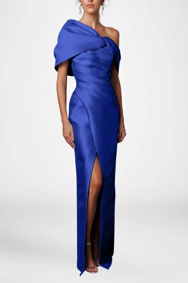 Sheath Column Half Sleeves Floor Length Mother Dresses CM0376