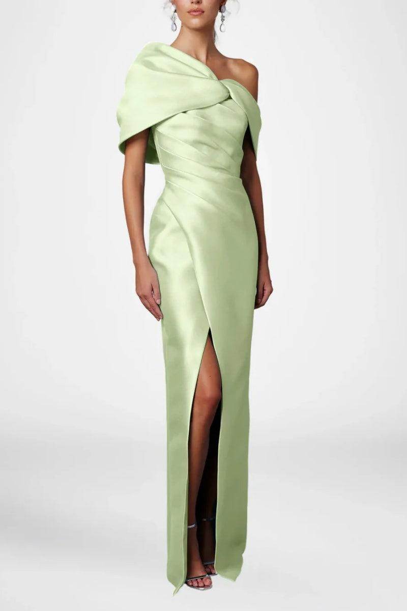 Sheath Column Half Sleeves Floor Length Mother Dresses CM0376