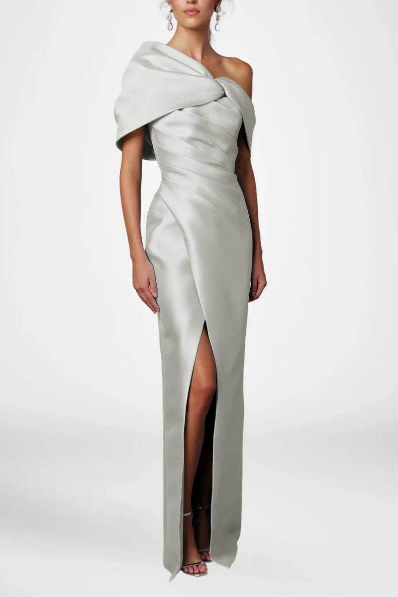 Sheath Column Half Sleeves Floor Length Mother Dresses CM0376
