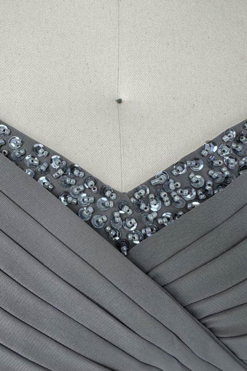 Sheath Off the Shoulder Sleeveless Floor Length Mother Dresses CM0379