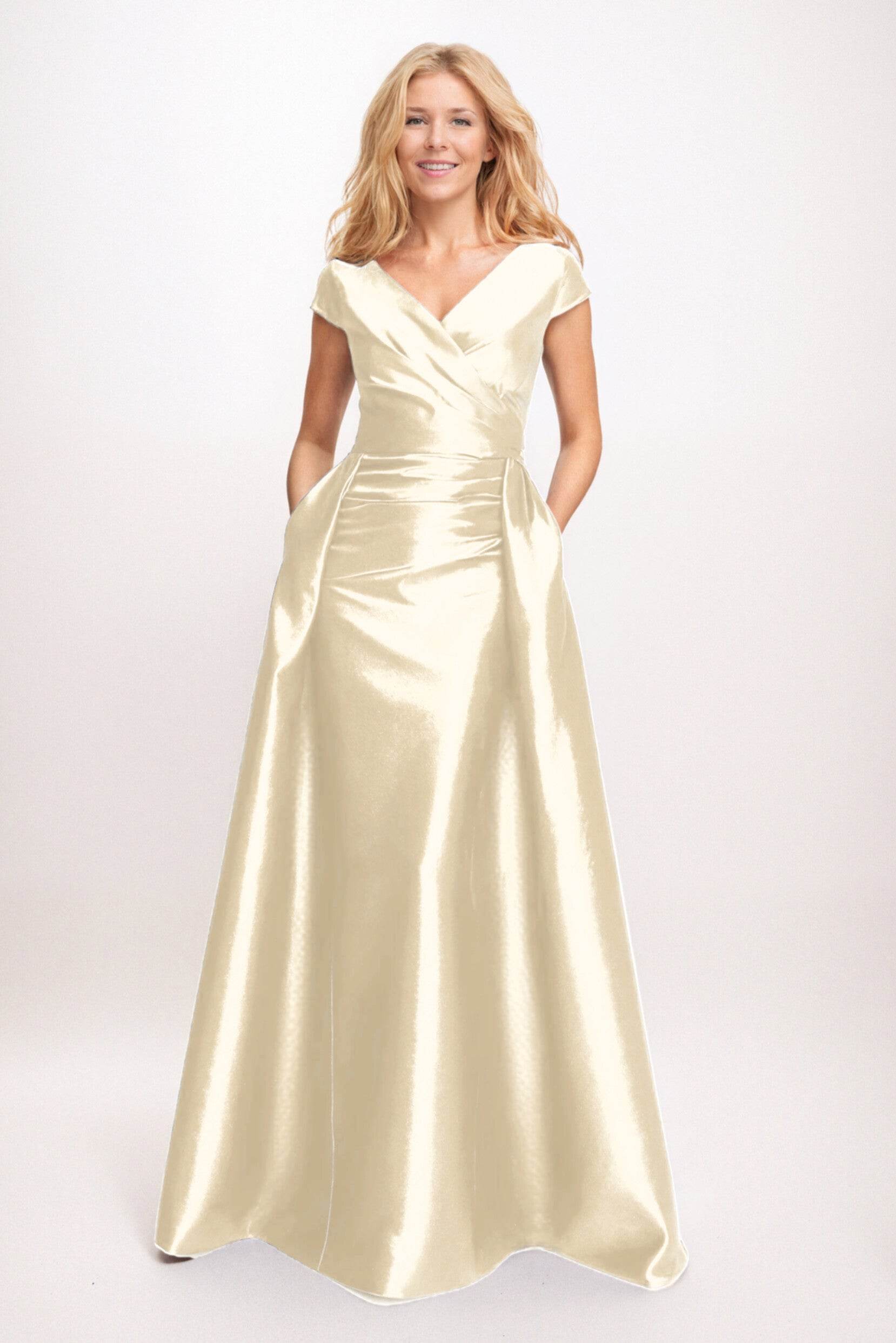 Trumpet-Mermaid Maxi Satin Mother of the Bride Dresses CM0382