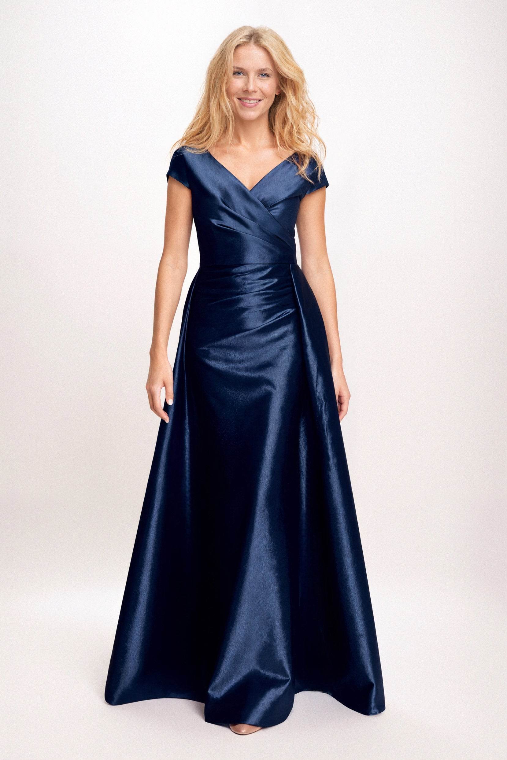 Trumpet-Mermaid Maxi Satin Mother of the Bride Dresses CM0382