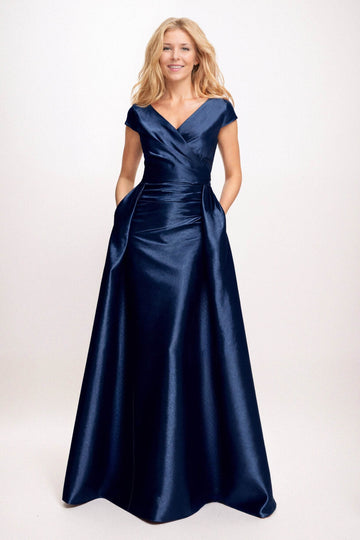 Trumpet-Mermaid Maxi Satin Mother of the Bride Dresses CM0382
