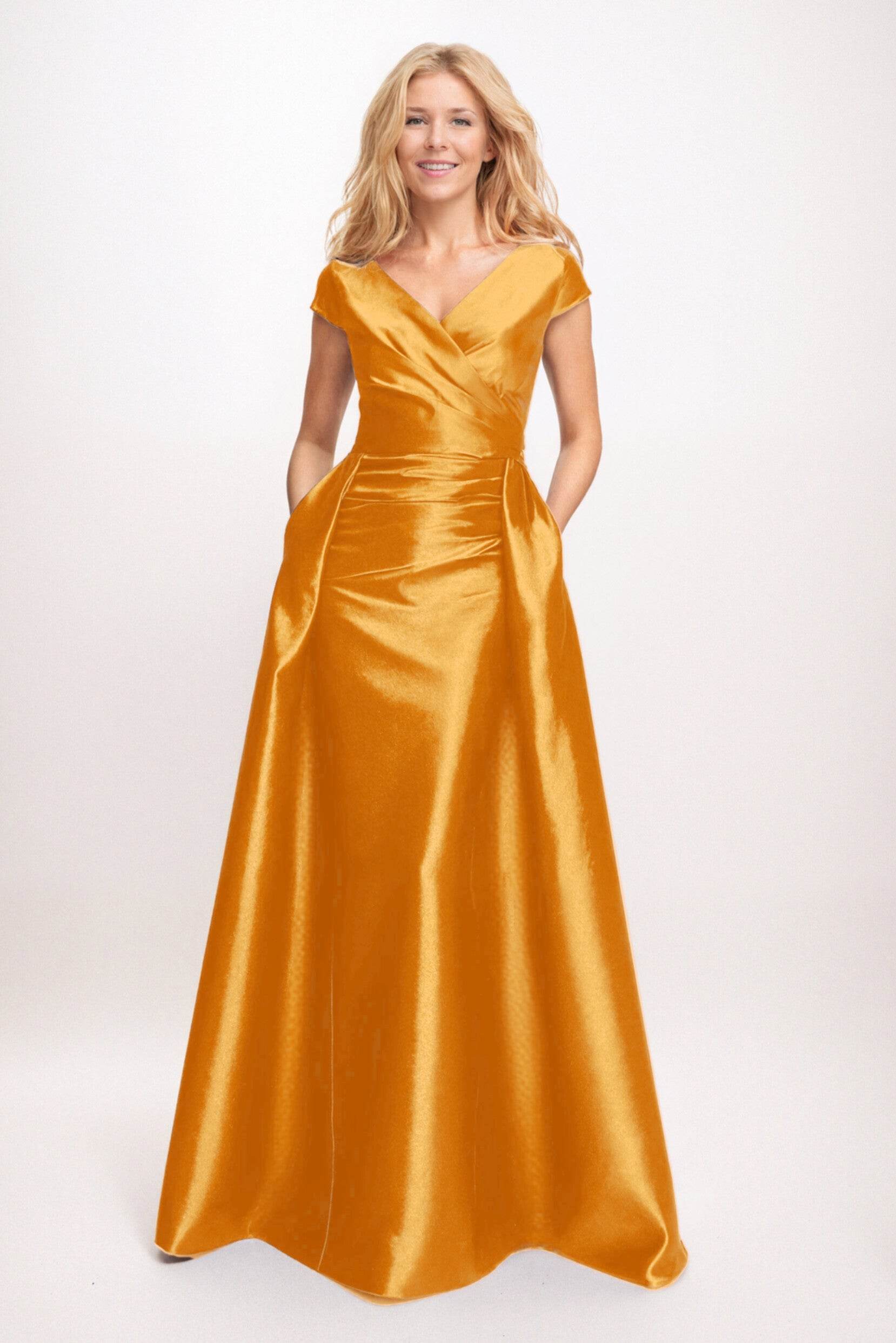 Trumpet-Mermaid Maxi Satin Mother of the Bride Dresses CM0382