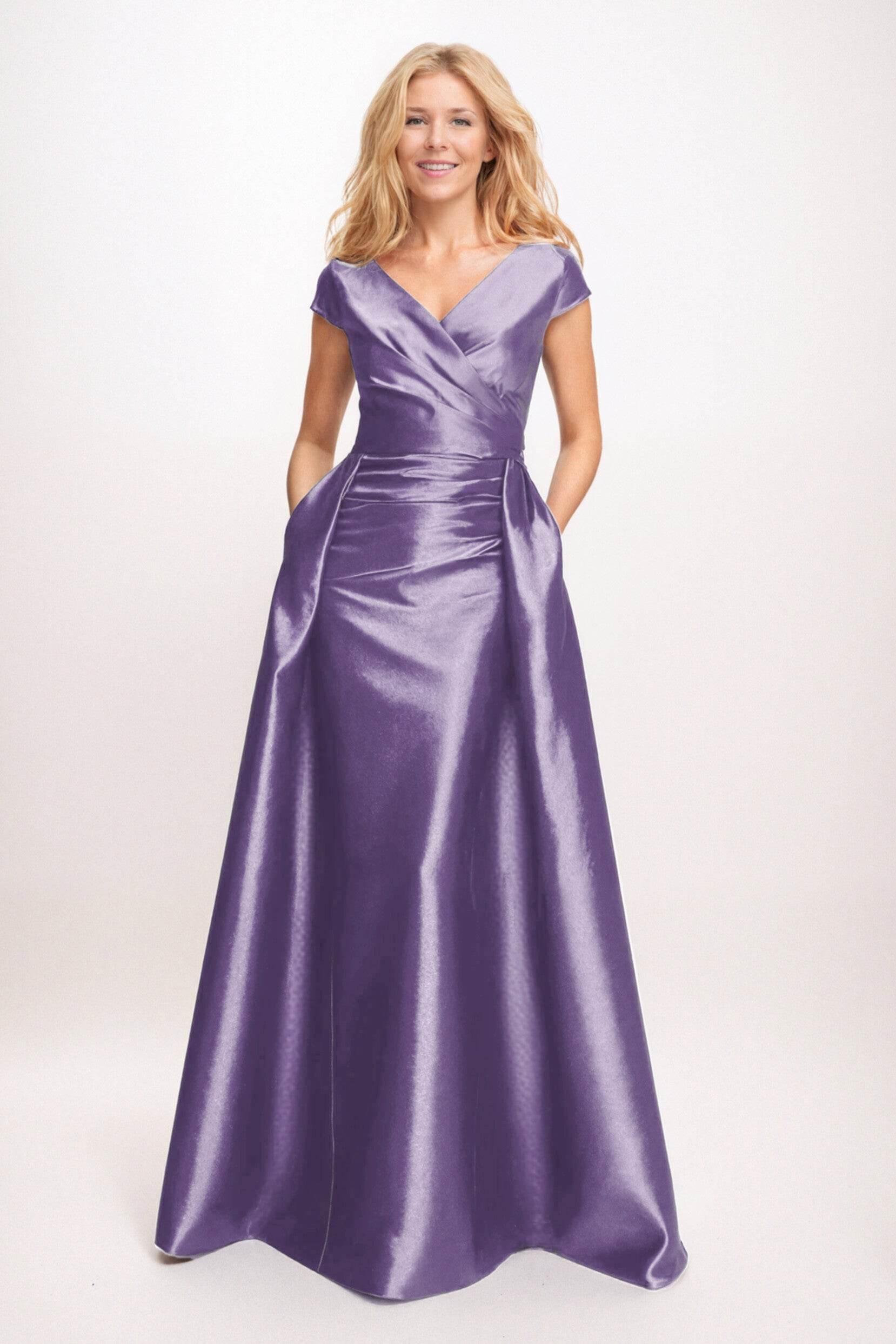 Trumpet-Mermaid Maxi Satin Mother of the Bride Dresses CM0382