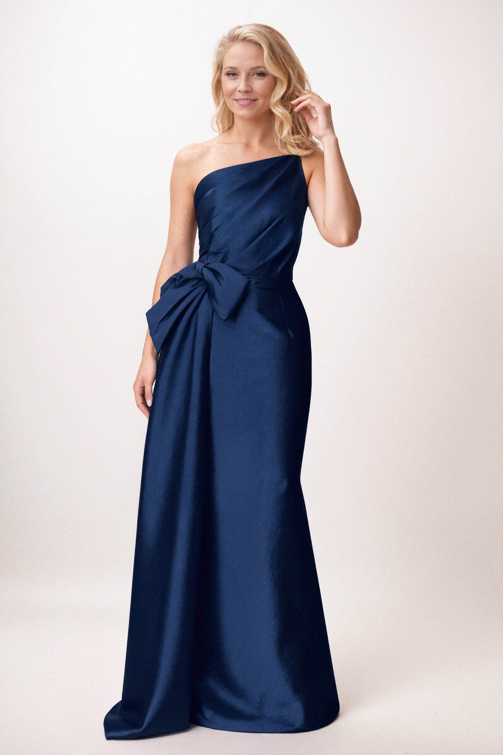 Trumpet-Mermaid Maxi Mikado Mother of the Bride Dresses CM0386