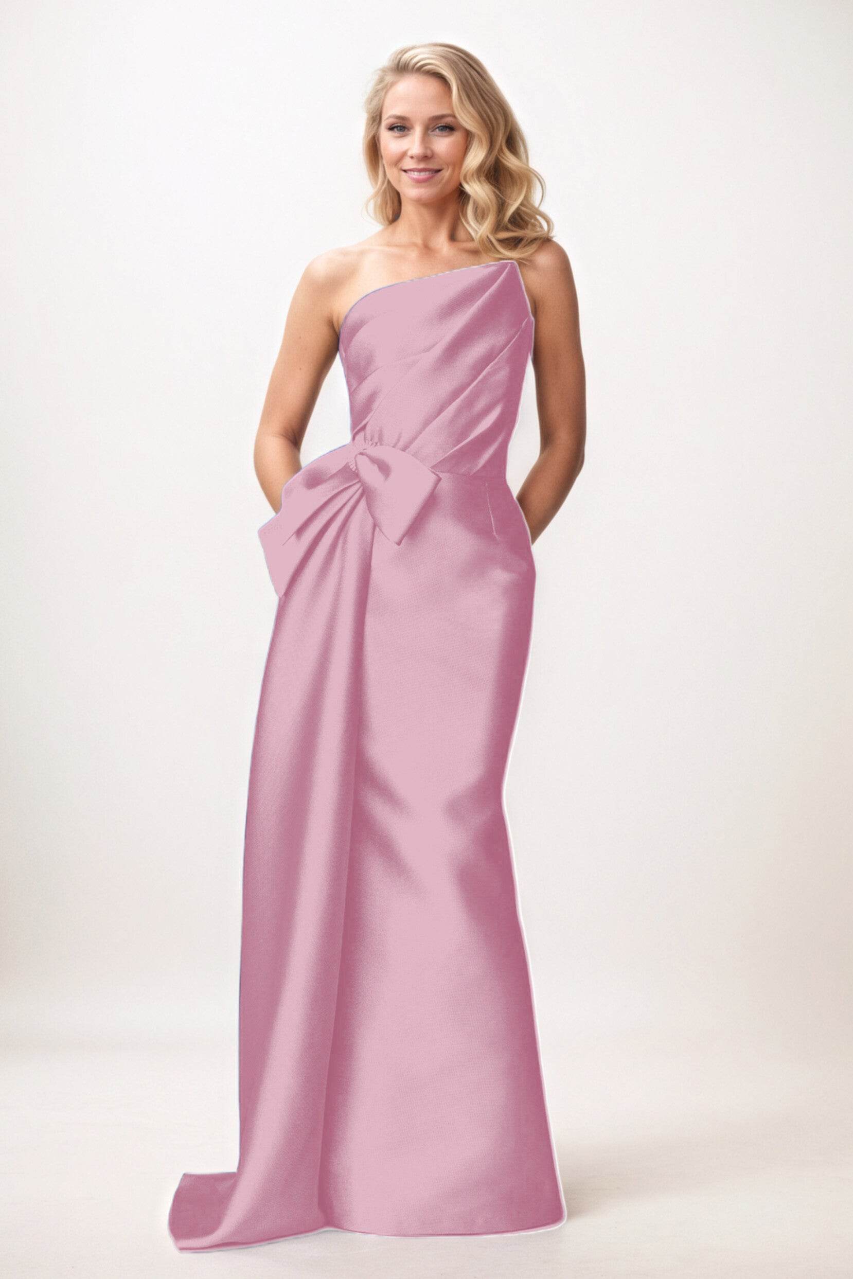 Trumpet-Mermaid Maxi Mikado Mother of the Bride Dresses CM0386