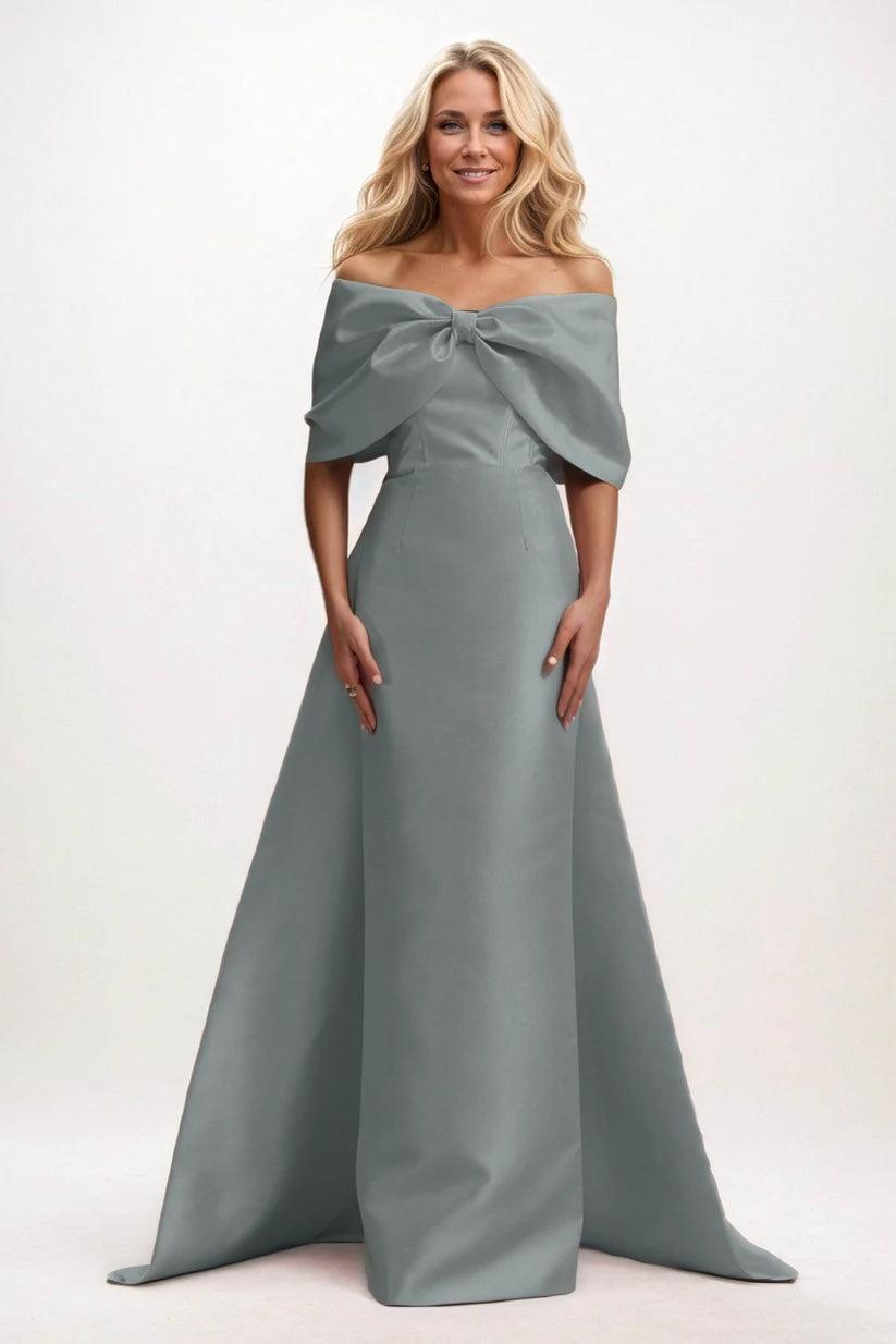 Trumpet-Mermaid Maxi Mikado Mother of the Bride Dresses CM0387