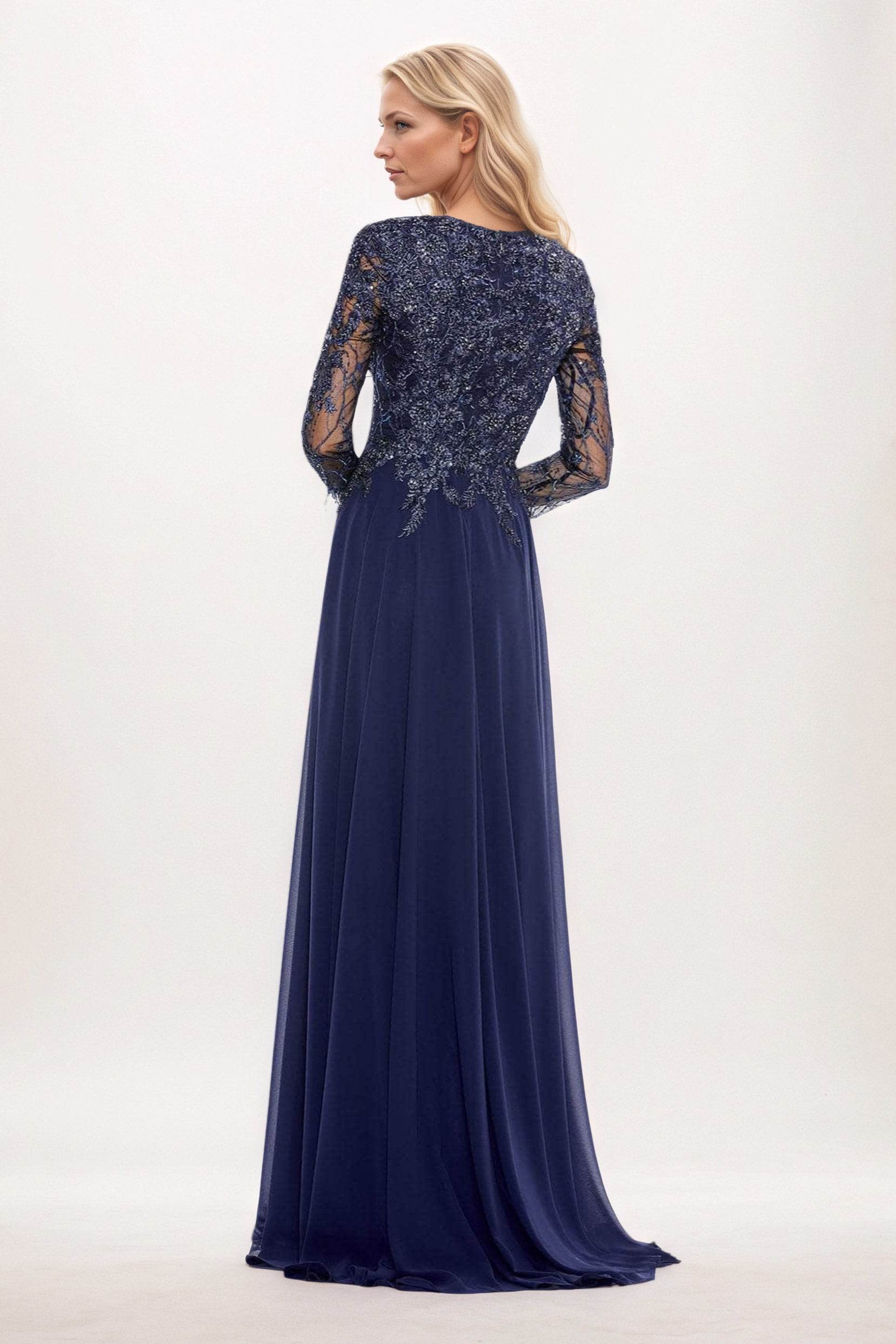 A-Line Maxi Chiffon Mother of the Bride Dresses CM0396