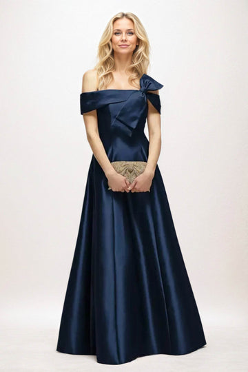 A-Line Maxi Satin Mother of the Bride Dresses CM0397
