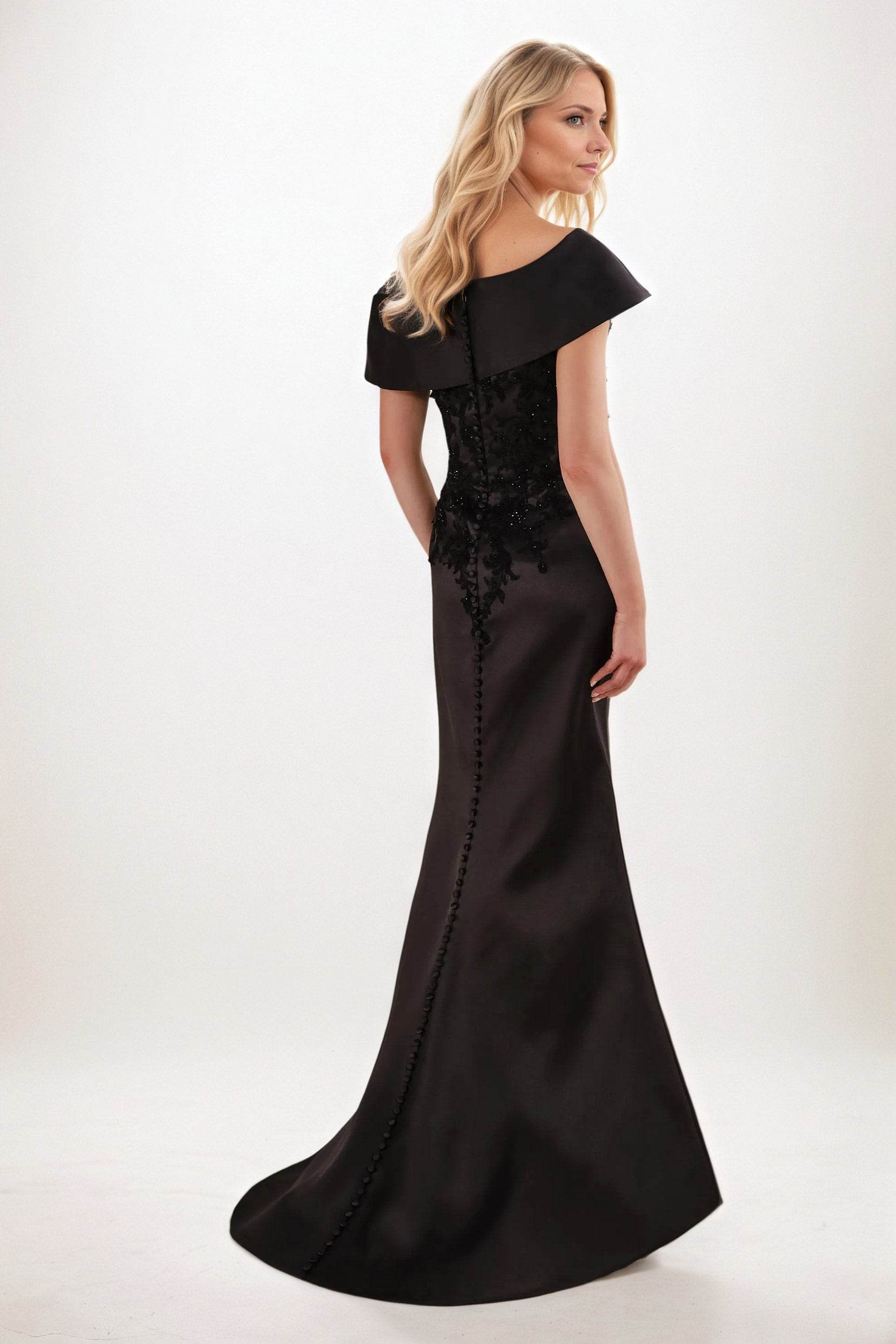 Trumpet-Mermaid Maxi Satin Mother of the Bride Dresses CM0398