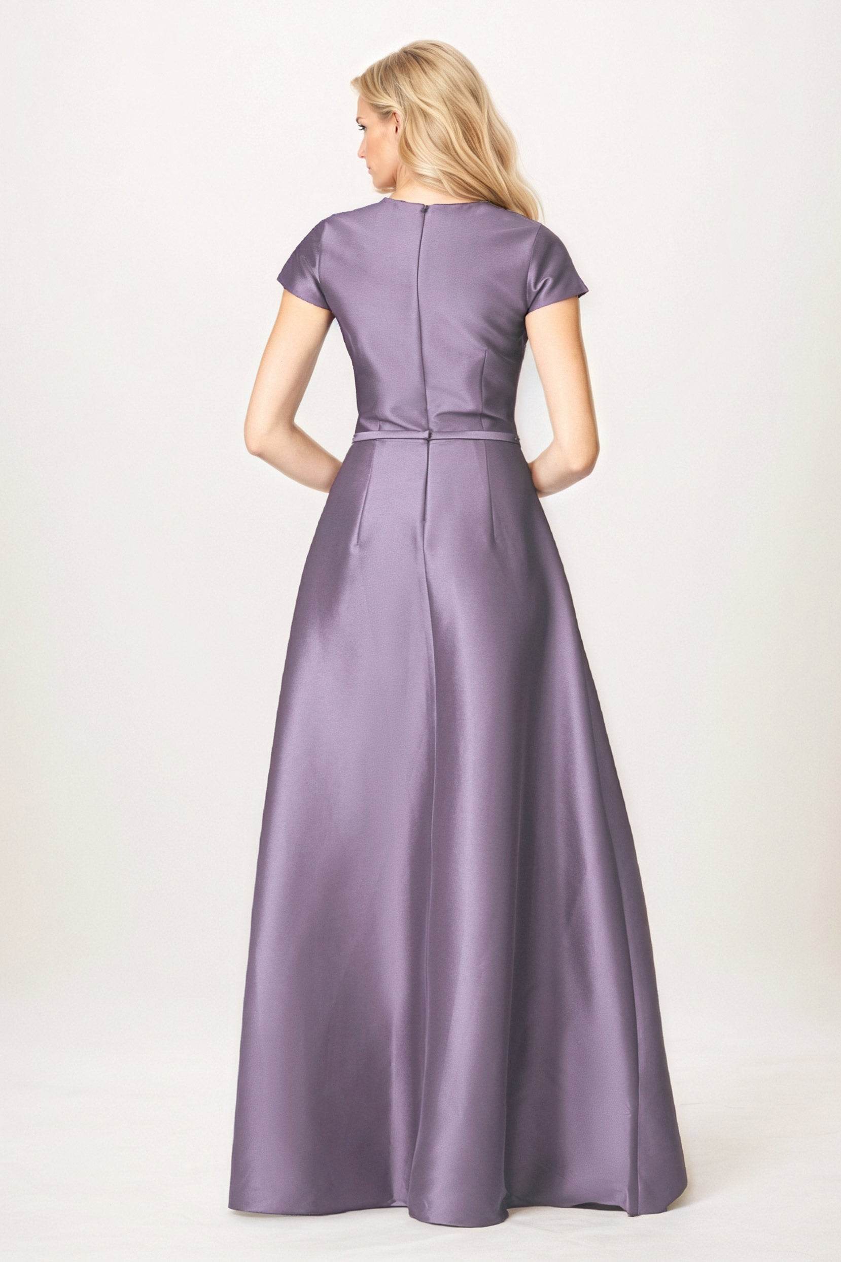A-Line Maxi Satin Mother of the Bride Dresses CM0400
