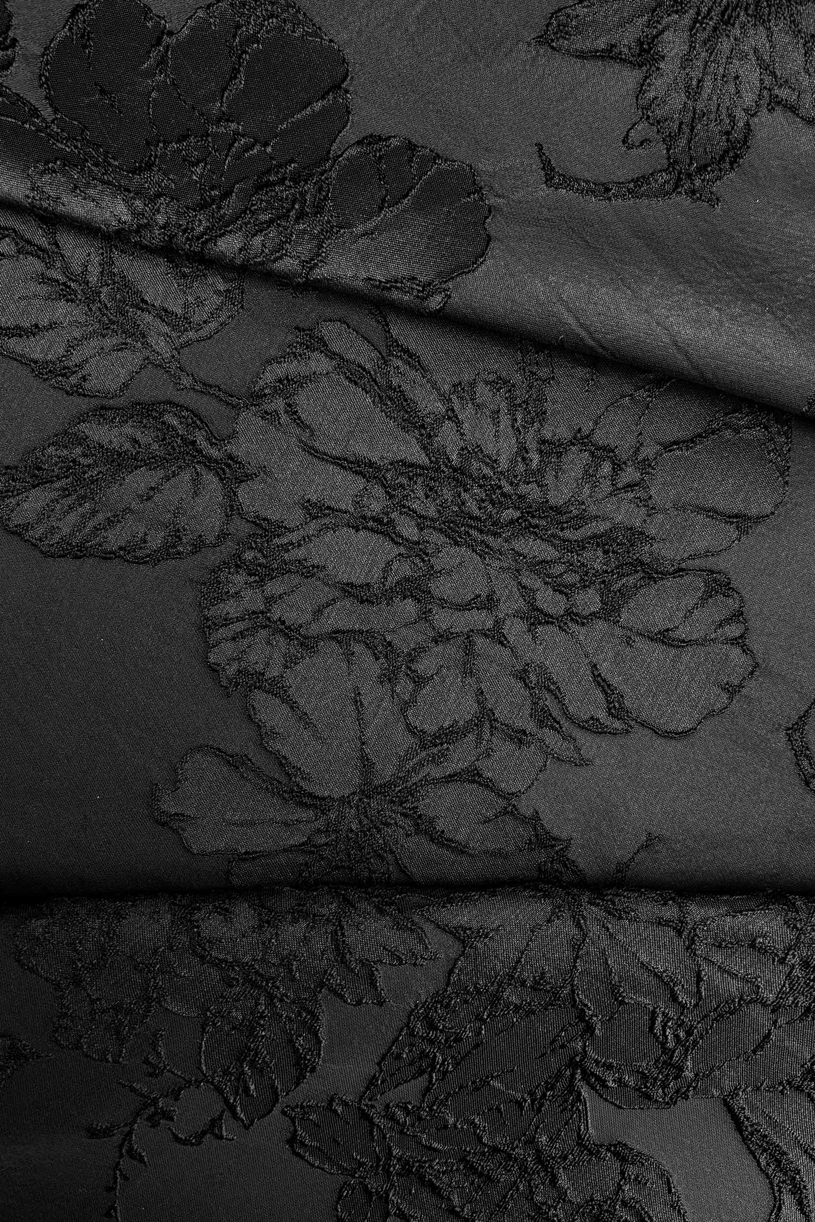 A-Line Tea Length Jacquard Mother of the Bride Dress CM0413