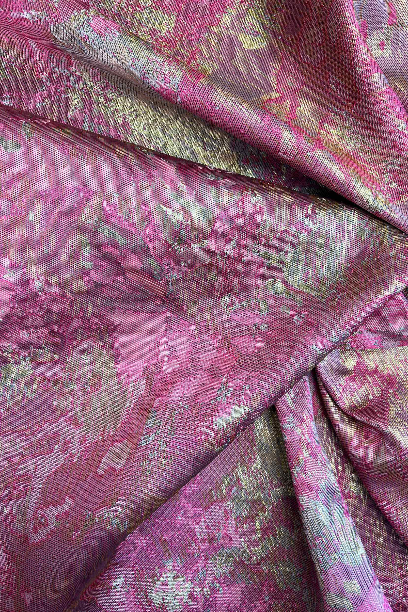 A-Line Tea-Length Jacquard Mother of the Bride Dress CM0417