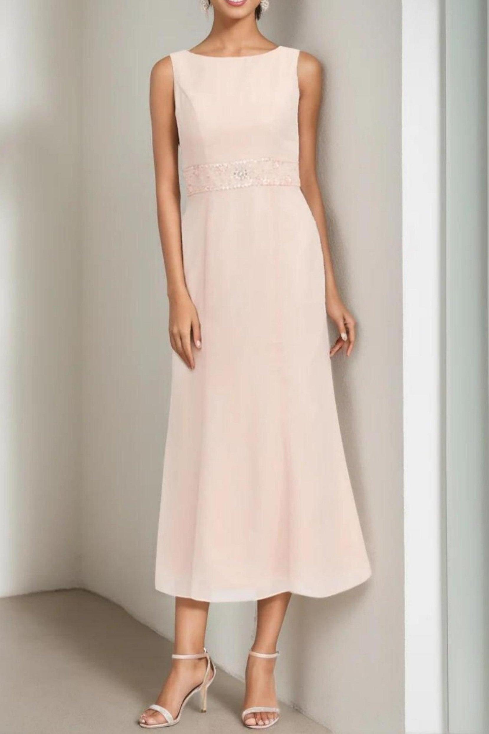 A-Line Tea Length Chiffon Mother of the Bride Dress CM0433