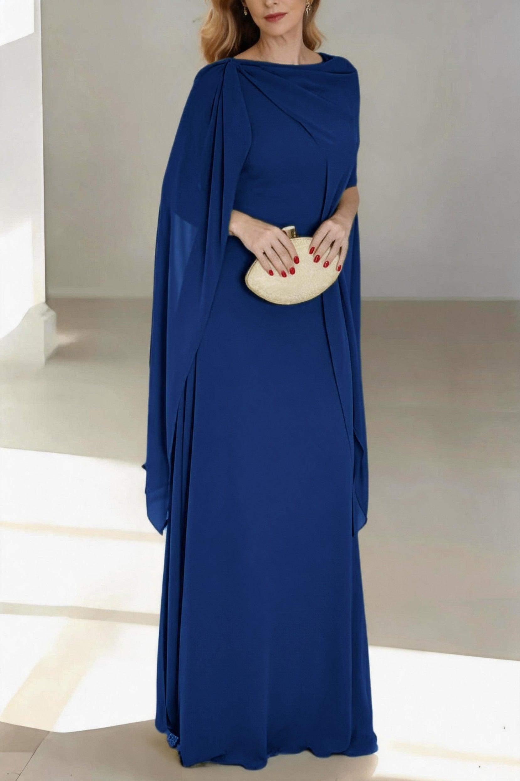 A-Line Floor Length Chiffon Mother of the Bride Dress CM0439