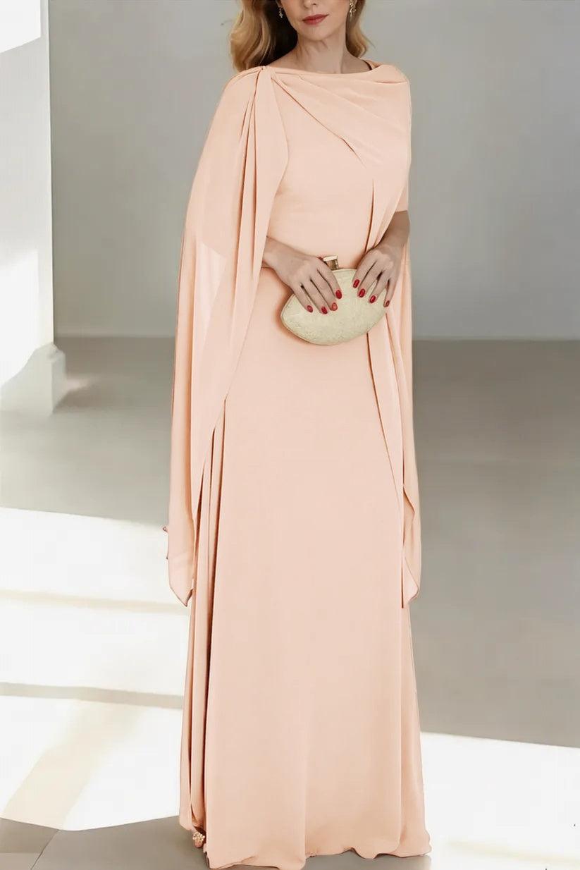 A-Line Floor Length Chiffon Mother of the Bride Dress CM0439