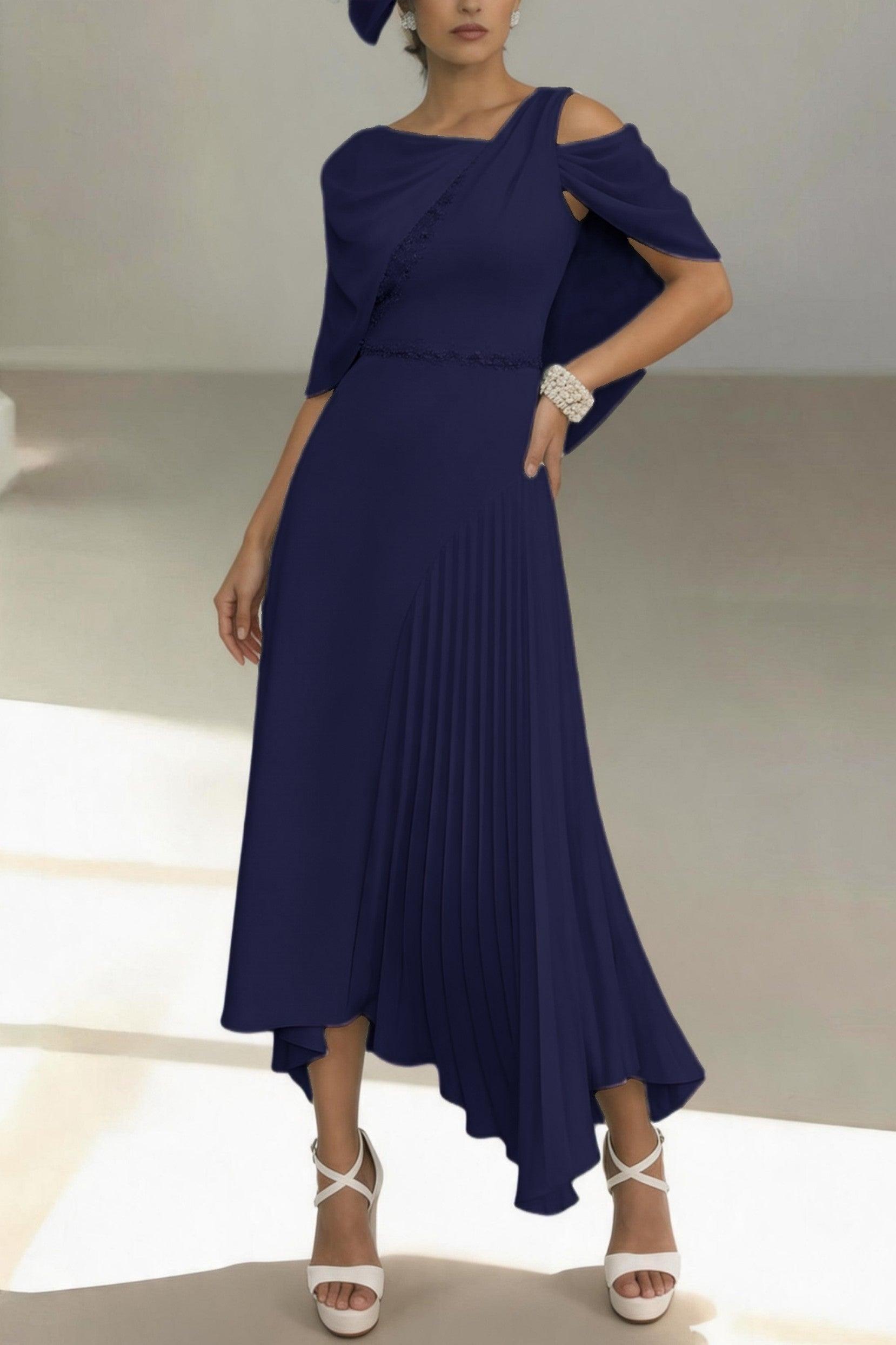 Sheath-Column Ankle Length Chiffon Mother of the Bride Dress CM0456