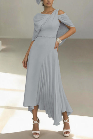 Sheath-Column Ankle Length Chiffon Mother of the Bride Dress CM0456