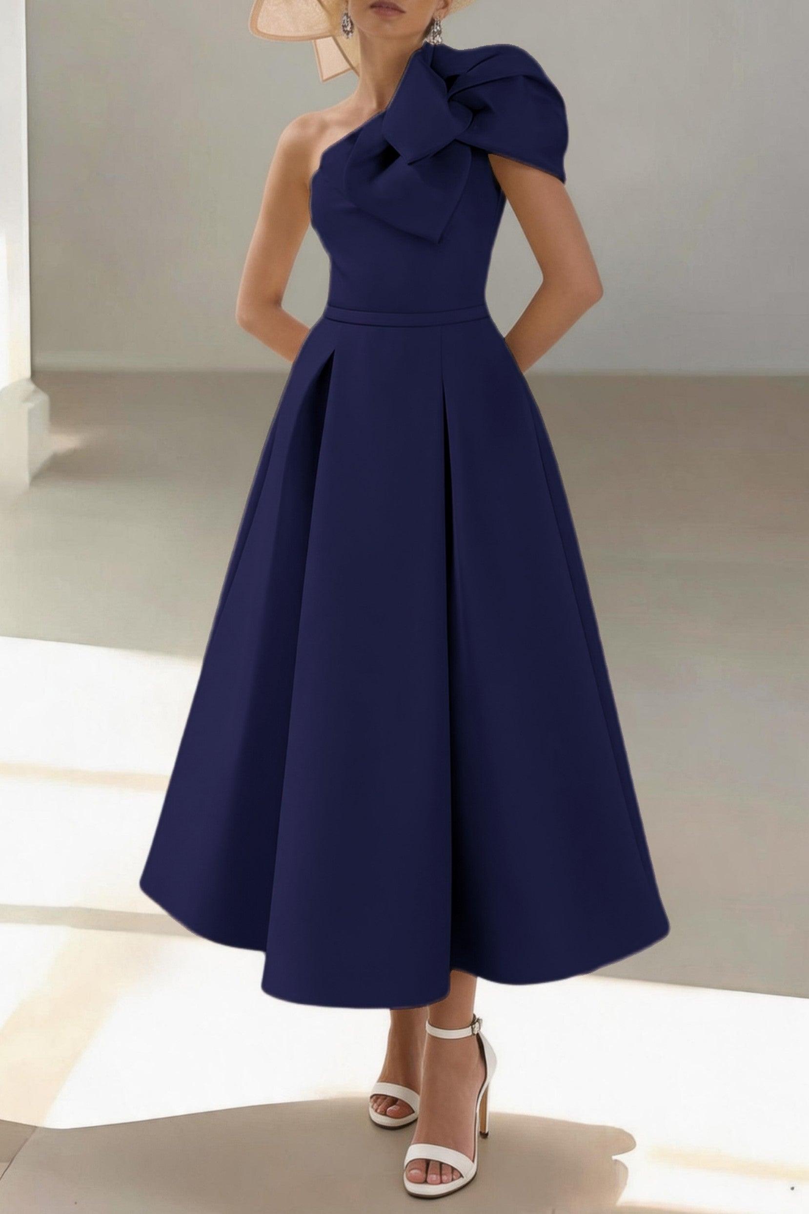 A-Line Ankle Length Satin Mother of the Bride Dress CM0458
