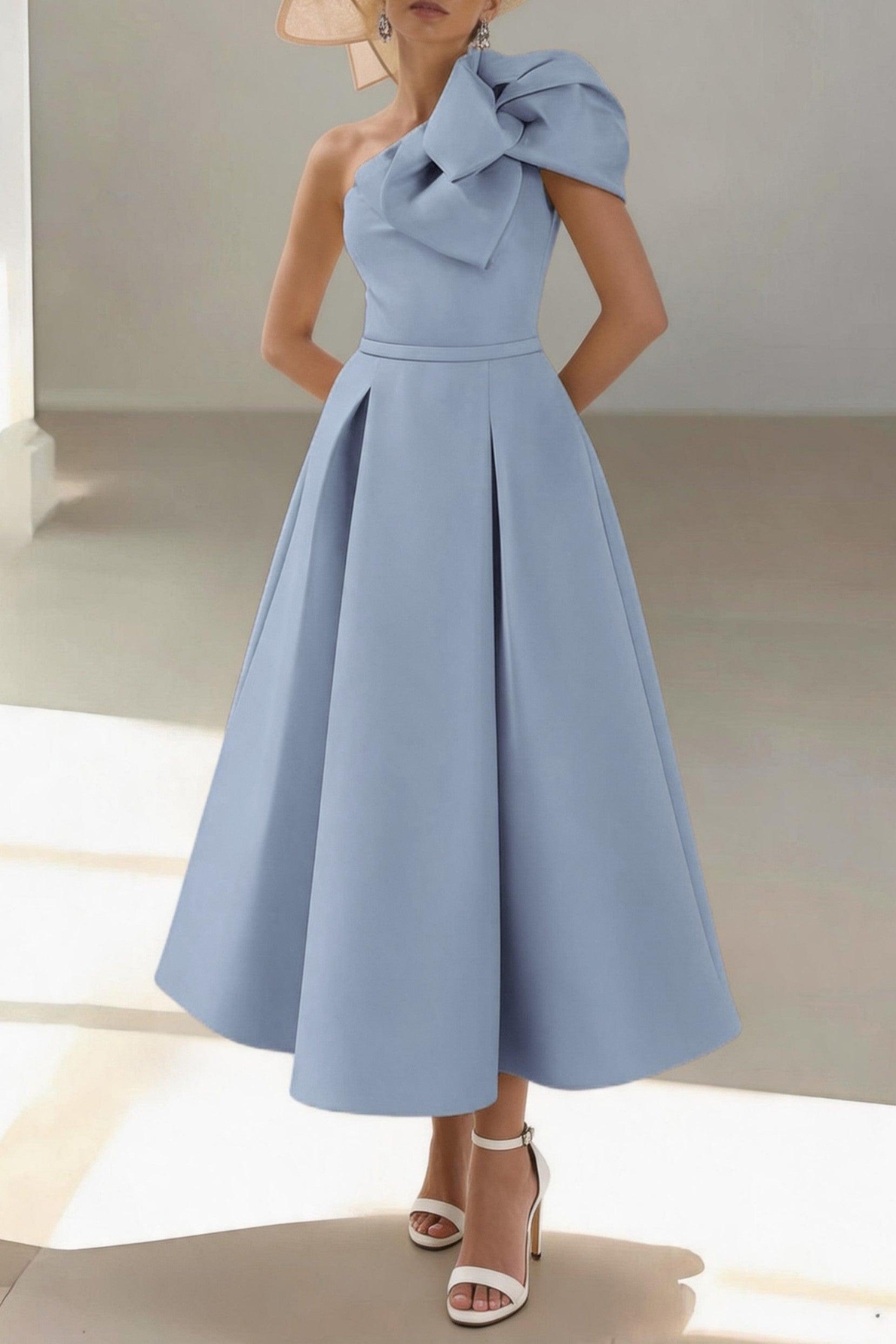 A-Line Ankle Length Satin Mother of the Bride Dress CM0458