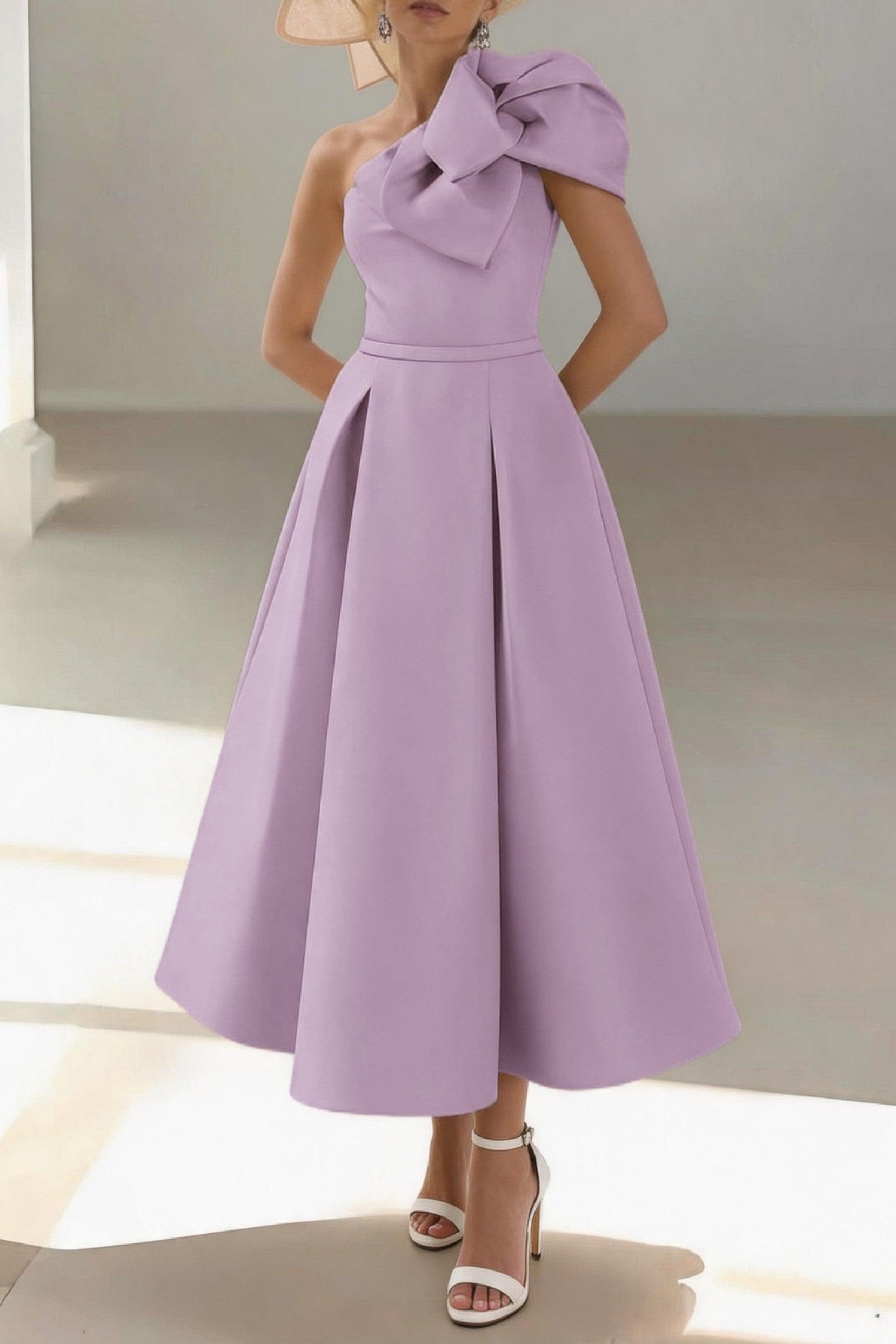 A-Line Ankle Length Satin Mother of the Bride Dress CM0458