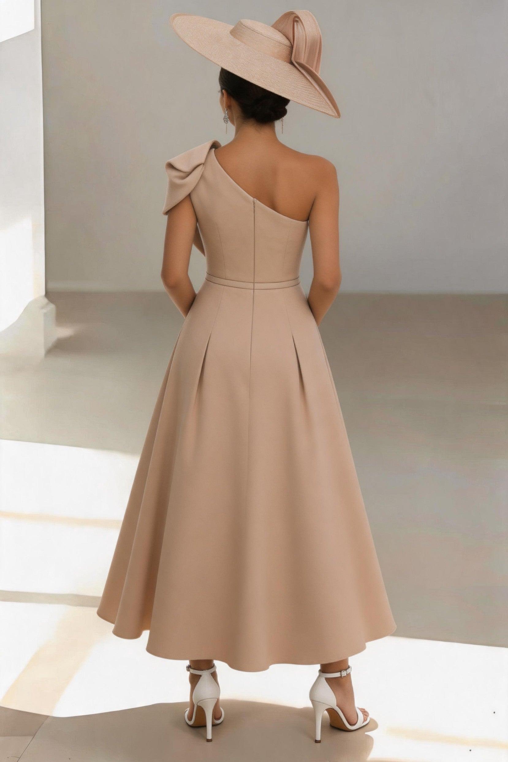 A-Line Ankle Length Satin Mother of the Bride Dress CM0458